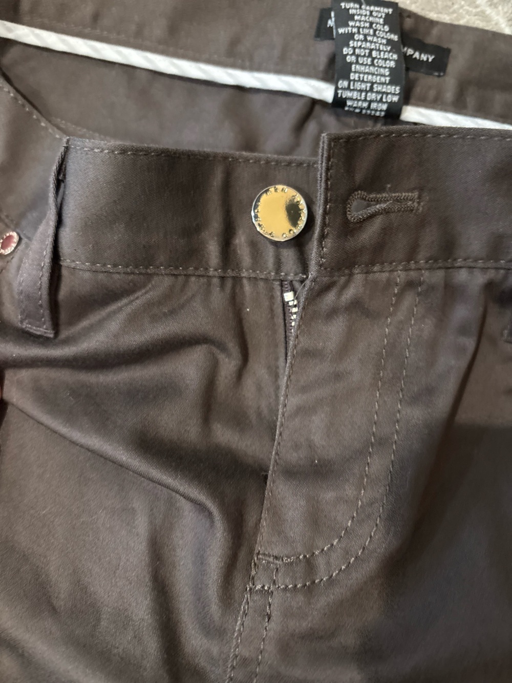 NWT ✨ New York & Company Brown Straight-Leg Women’s Jeans size 6 - Picture 5 of 6
